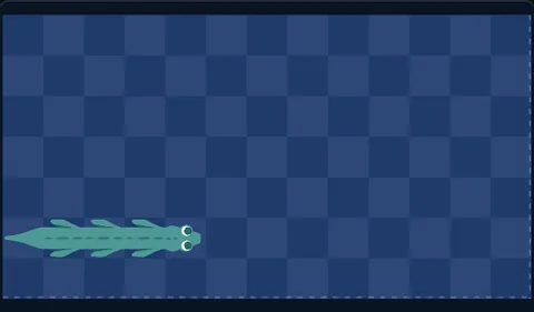 A dragon sprinting